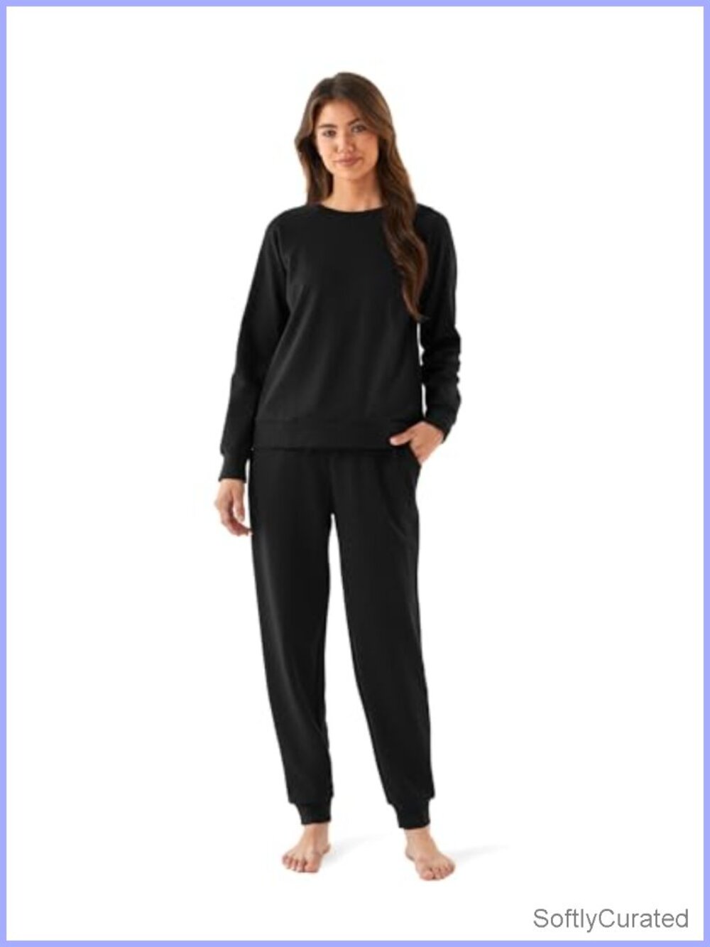 2 Piece Lounge Set Sweatsuit with Pockets Tracksuit Long Sleeve Pull On Relaxed